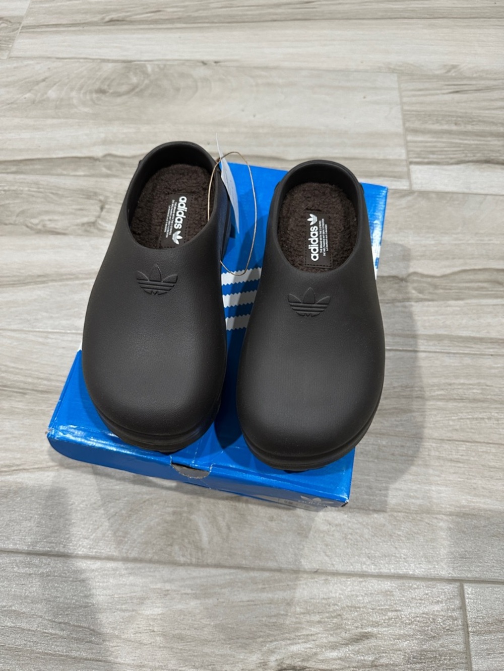 adidas Stan Smith Women's Black Slip-On Comfort Clog, Size 5, (NWT)
